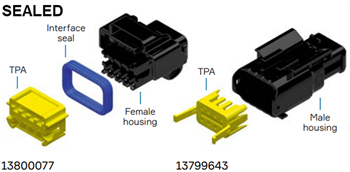 Aptiv Sicma Inline Sealed & Unsealed Connectors